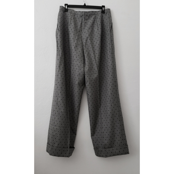 ESCADA polka-dot high waist wide-leg trousers 44 - Picture 4 of 10